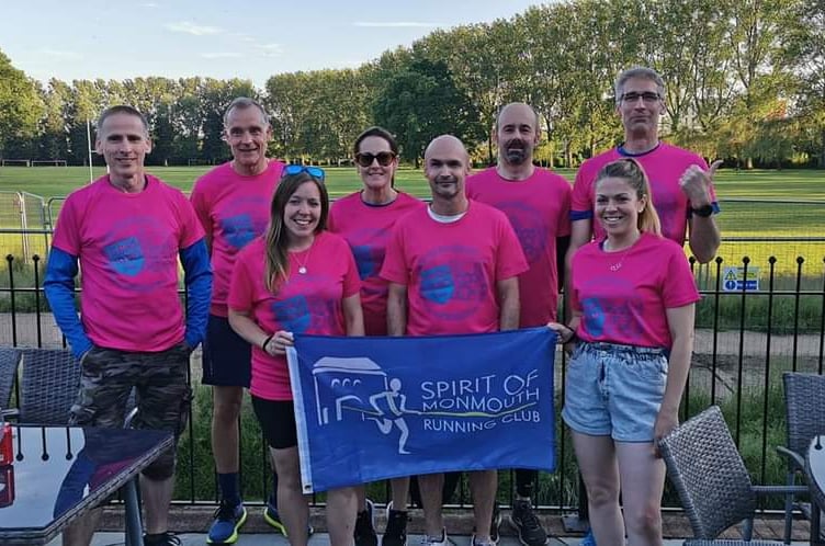 Some of the Spirit runners who took part 