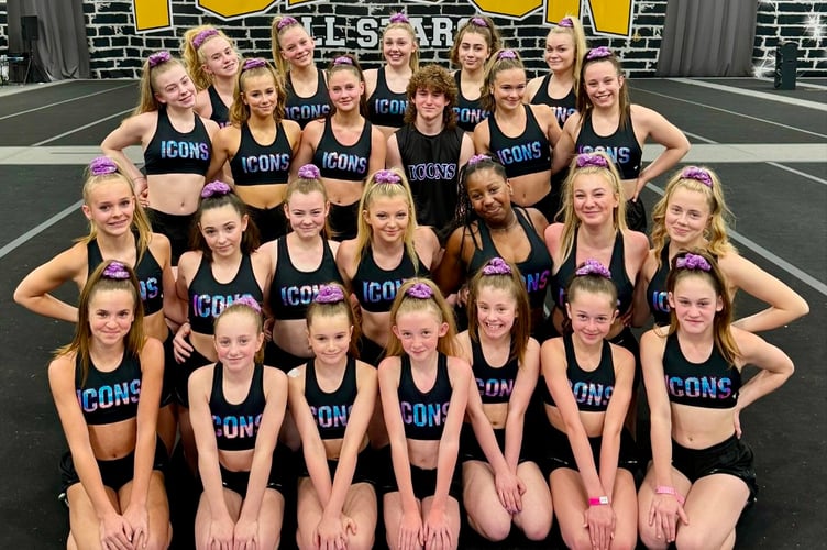 The Icons team that won gold in Florida. Photos: Gymfinity