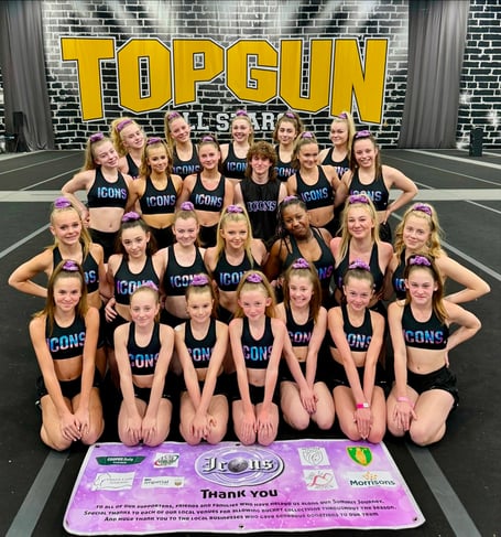 The Icons team that won gold in Florida. Photos: Gymfinity