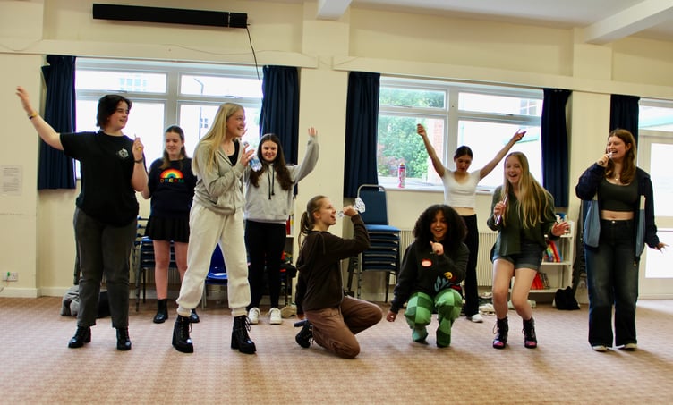 The cast of Six are ready to rock St Mary's Church