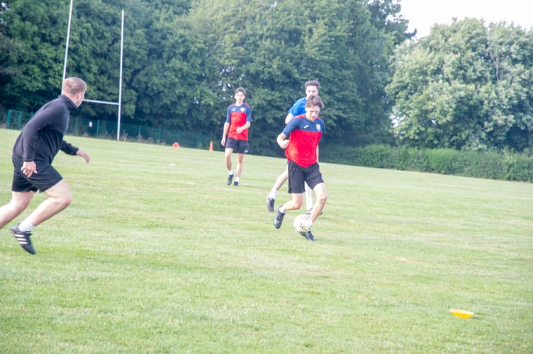Action from the sports field.