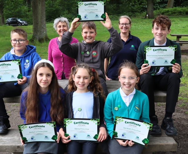 Forest of Dean students at Eco-Schools Green Flag celebration event
