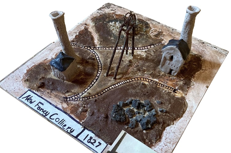 The judges were impressed by this model of New Fancy colliery.