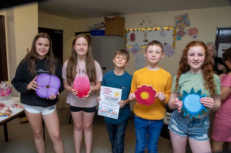 Members of Mitcheldean Youth Club have created a flower trail around the village.