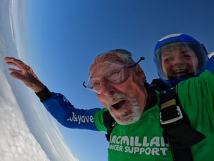 Yorkley man’s skydive fundraiser reaches over £3000 for Macmillian 