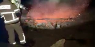 Firefighters called to put out woodland bonfire started by teens