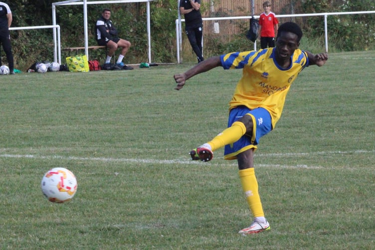 Ebrima Ndure fires the winning penalty