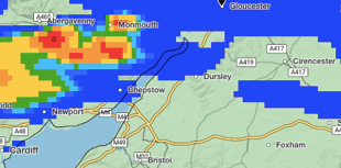 Severe weather warning for Forest of Dean