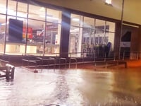 Hairdresser bemoans ‘blocked drains’ as flooding strikes town again