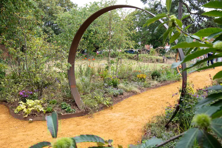 Archway in garden