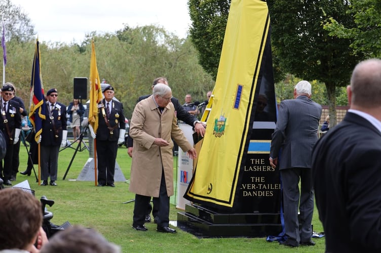 The Duke of Gloucester unveils the memorial