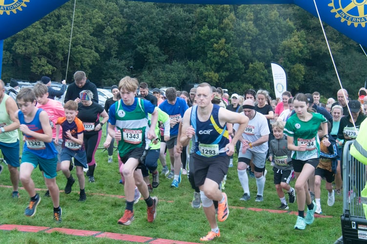 The start of the 5K.