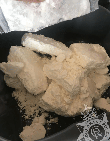 Drugs recovered by Gwent Police