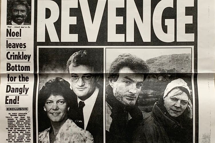 John Hawkins story cutting  re couple pushed off hilltop in burnig car 2