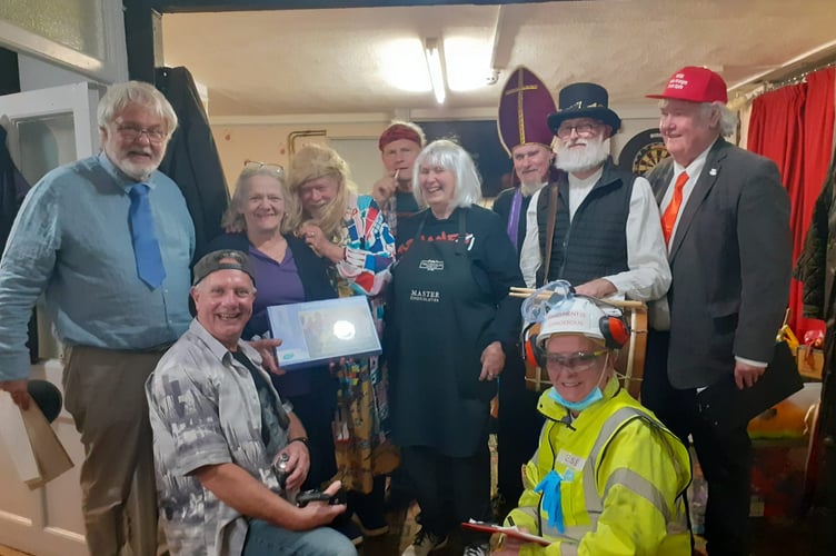 The Forest of Dean Mummers with Nags Head landlady Myra Byett