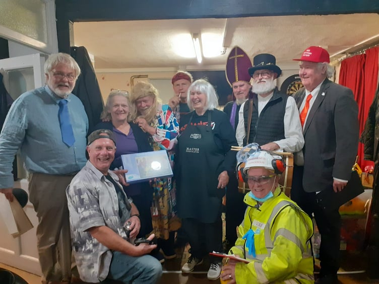 The Forest of Dean Mummers with Nags Head landlady Myra Byett