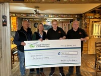 Generous locals  of Bream pub raise cash for air ambulance service