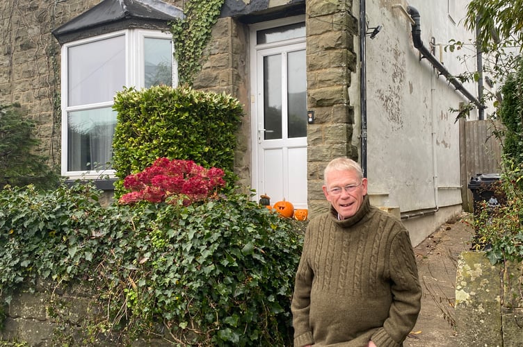 Leonard Clark's son Robert outside his father's home in Cinderford.