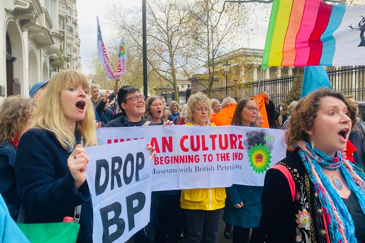 British Museum, climate choir flash mob