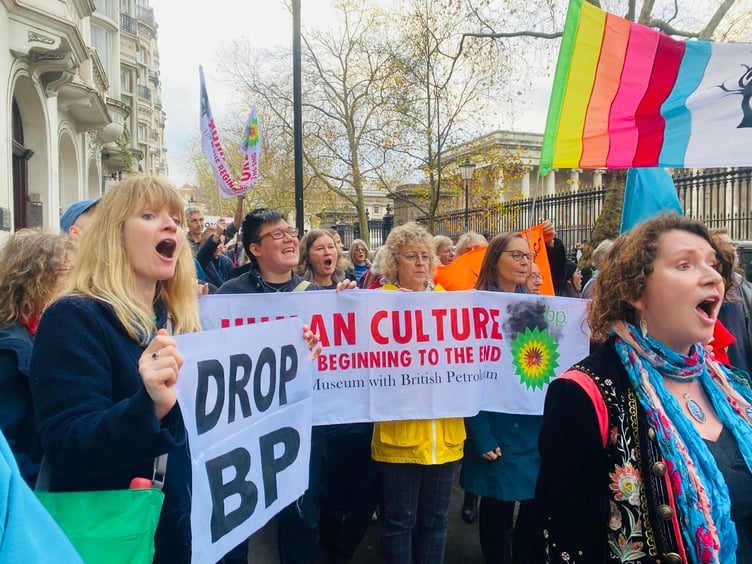 British Museum, climate choir flash mob