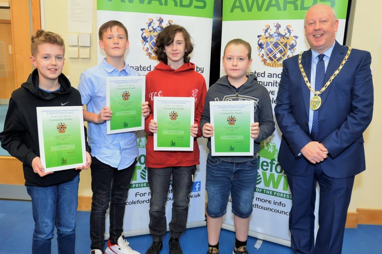 Alfie, Thomas and dHarry , pupils at Five Acres High School, raised £540 for Macmillan Cancer.