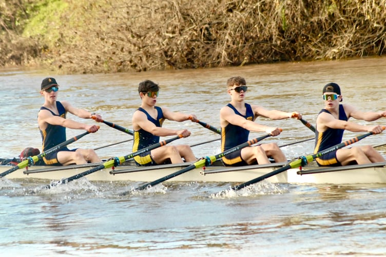 Hereford Cathedral coached by former Monmouth Comprehensive pupil David Newman set the benchmark at the Monmouth Winter Head