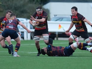 Harry wins it for Cinderford
with last kick of the match