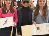 Jimmy Choo wows pupils with workshops