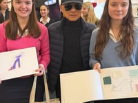 Jimmy Choo wows pupils with workshops