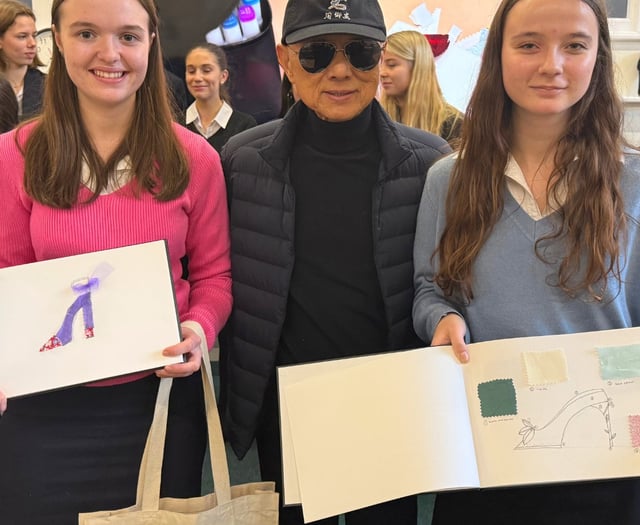 Jimmy Choo wows pupils with workshops