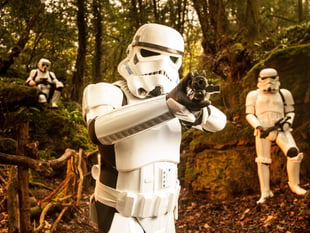 Did Star Wars stormtroopers damage Puzzlewood?
