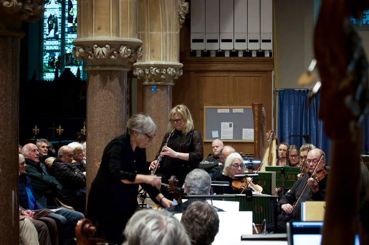 The Royal Forest of Dean with conductor  Fiona Crawley and soloist Caron de Burgh. Picture: Phil Quinn.