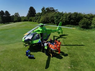 Golfers raise £900 for air ambulance
