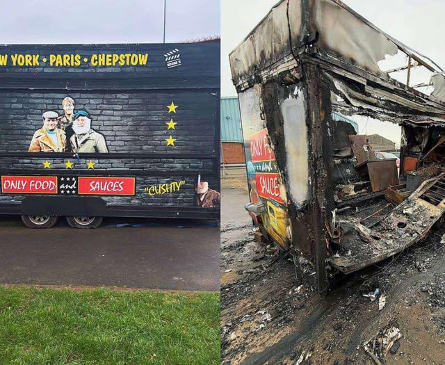 Chepstow food van destroyed by overnight fire
