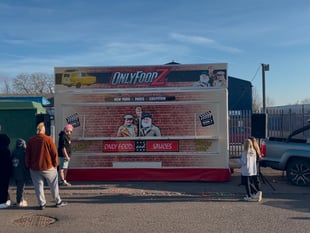 The 'Spud Man steps' in to help re-open fire damaged food van