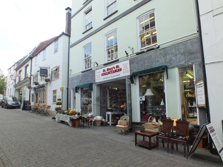 The scene of the crime at St Mary's Collectables