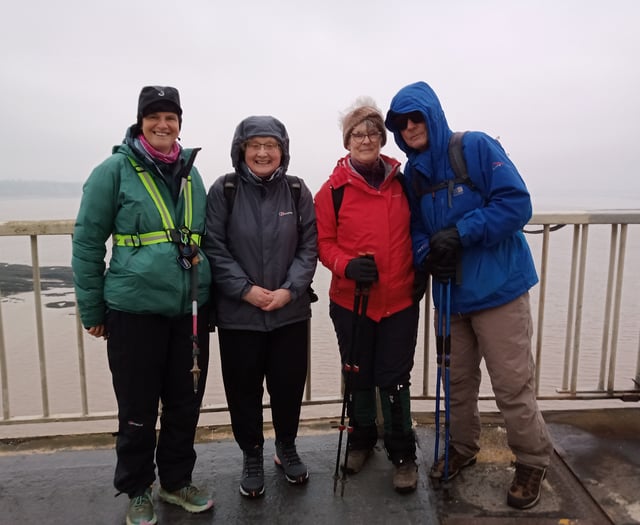 Ramblers join Tracey for leg of fundraising walk