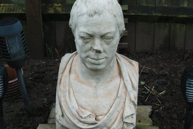 Neoclassical bust unearthed from undergrowth 