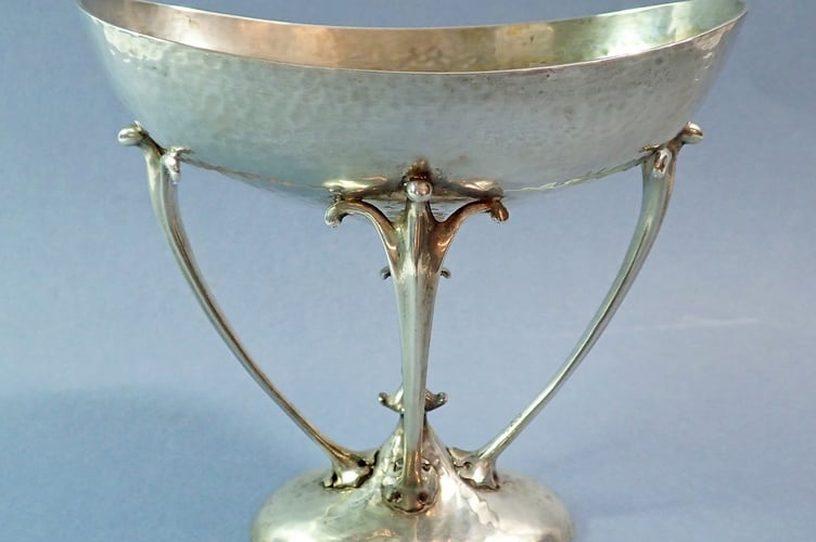 Arts & Crafts Silver Comport