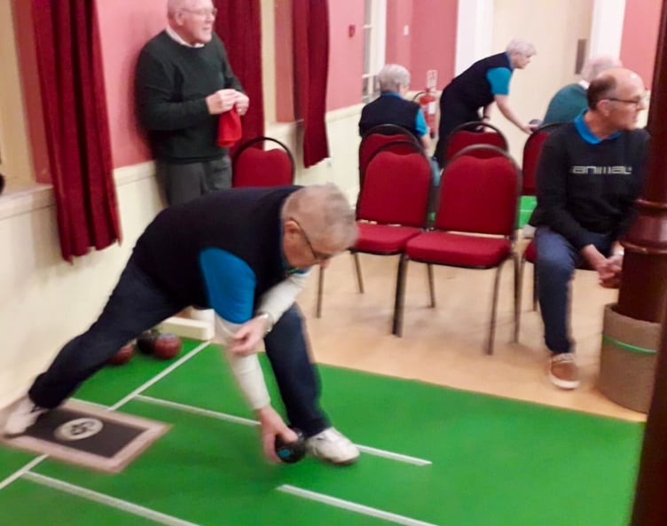 Ewart Hawkins in action for Dingestow against Magor