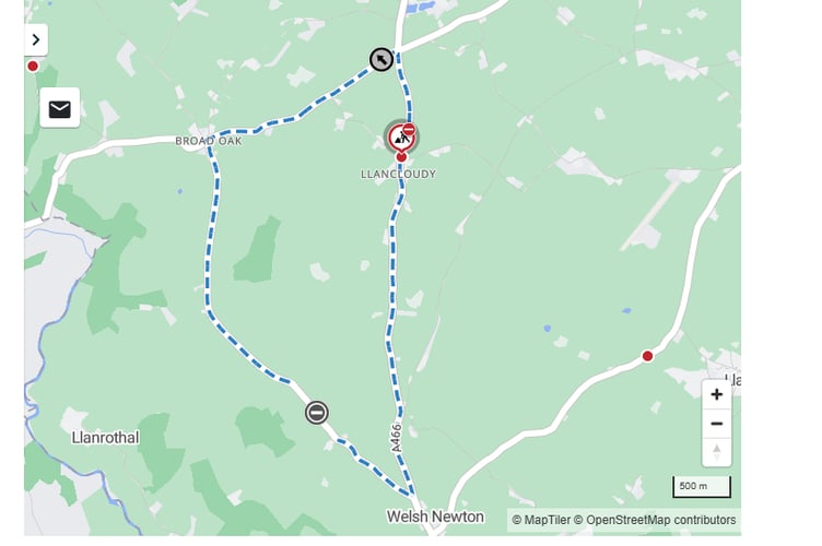 The road closure beginning the 10th