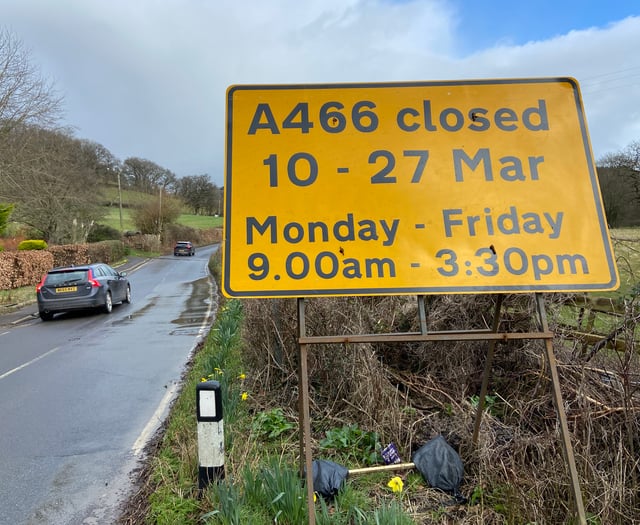 Major road closure to hit north Monmouth