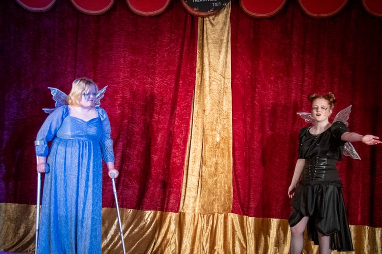 The Good Fairy (Lucy Reynolds) and Bad Fairy (Megan Evans).