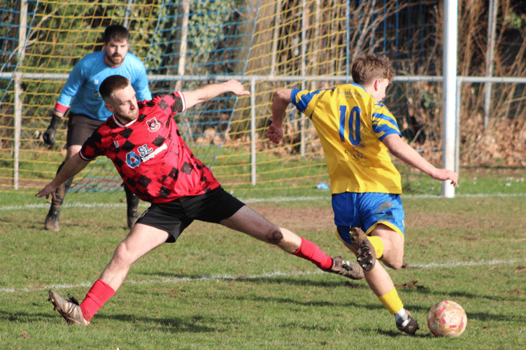 George Gouldingay tries his luck for Monmouth Town
