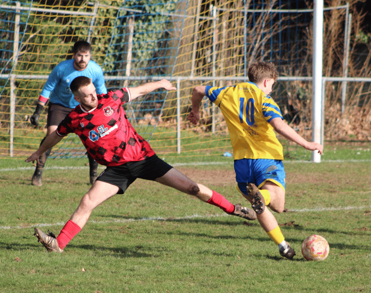 George Gouldingay tries his luck for Monmouth Town