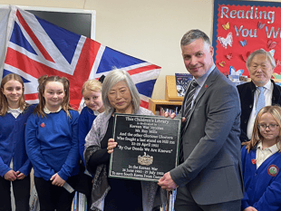 Local school dedicates library to Korean War hero 
