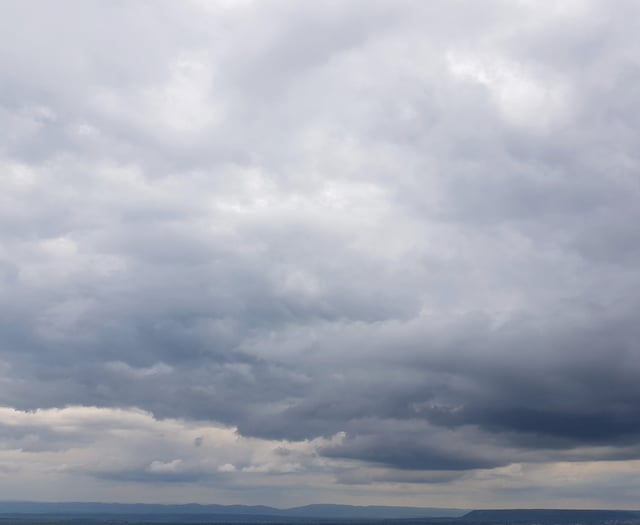 Overcast skies today with some rain returning tomorrow