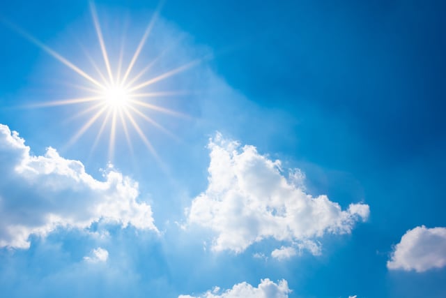 Sunny today turning partly cloudy tomorrow