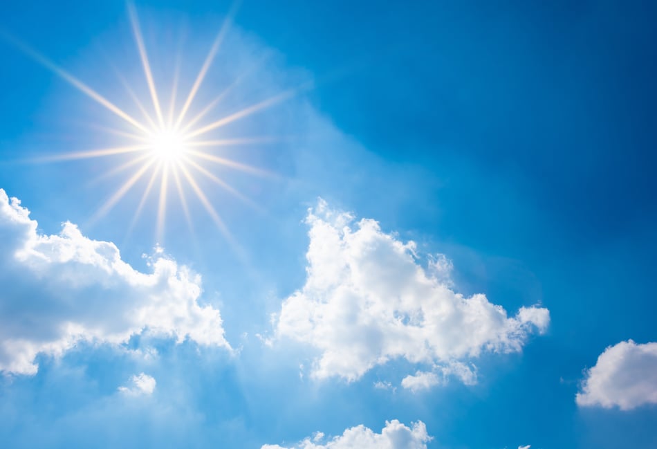 Sunny and mild conditions today and tomorrow