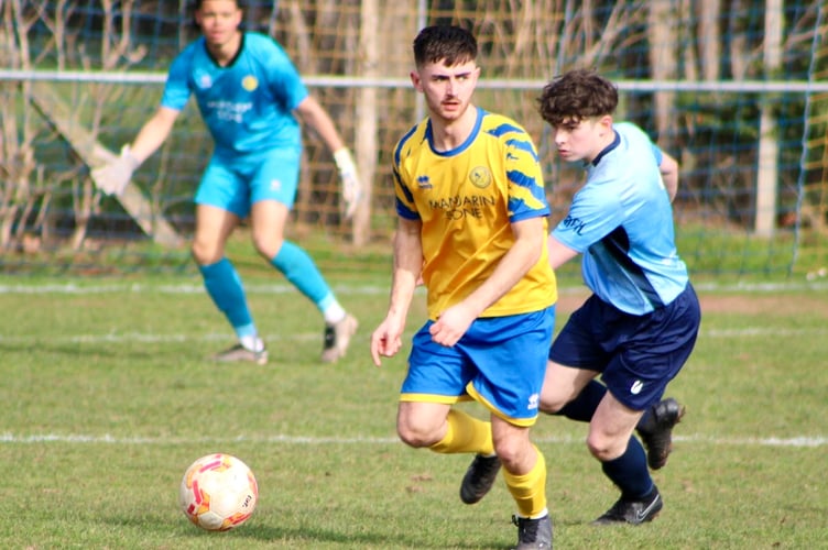 A Monmouth player looks to get the attack going